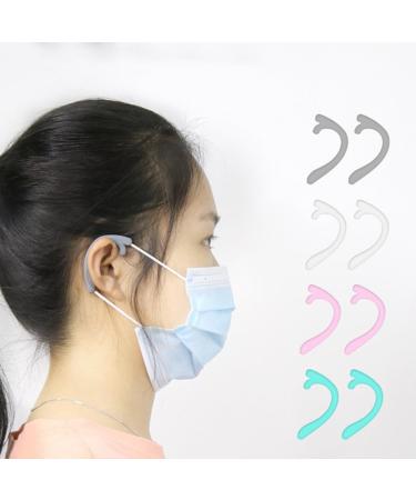 Buy Healeved 8 Pairs Transparent Facial Mask Ear Hooks Adjustable & Colorful Mask Accessories International Shipping Available - Buy Online on GoSupps.com