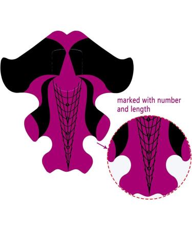 Gearmax 200 Pcs Nail Form Guide Stickers Nail Extension Form Stickers Goldfish Shaped Nail Extension Tips Self-Adhesive Art Nail Tips DIY Tools for Women Girls - Buy Online on GoSupps.com