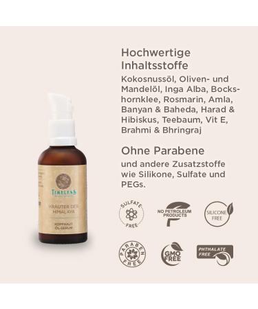Huile anti-pelliculage pour des cheveux sains - Avec 14 herbes ayurv diques de l'Himalaya et du romarin - Buy Online on GoSupps.com
