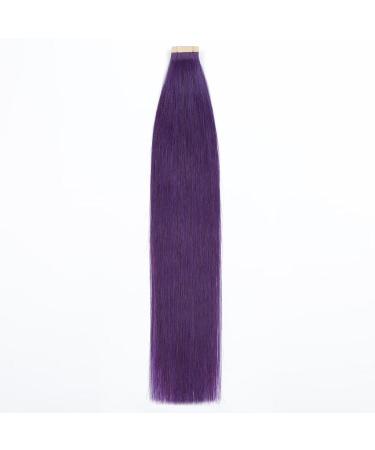 Hotlulana Purple Tape Extensions - 100% Real Hair 20 Inch Invisible Weft 10 Piece Soft & Natural - Buy Online on GoSupps.com