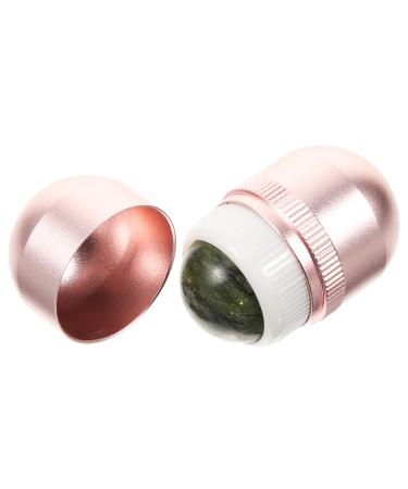 MAGICLULU Jade Roller Face Skin Massager Facial Tool Skincare Face Roller Massager Massage Tools Puffiness Portable Ice Roller Facial Massager Pink Metal Dual Purpose Nursing Supplies Miss