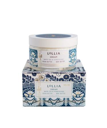 LOLLIA Body Butter | Nourishing Body Moisturizer | Hydrating and Smooth | Finest Ingredients Including Shea Butter & Cocoa Butter | 5.5 oz / 155 g Dream