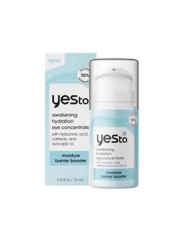 Yes To Awakening Hydration Eye Concentrate - Nourishing Vegan Eye Cream for Brighter Moisturized Skin | 0.5 Fl Oz - Buy Online on GoSupps.com