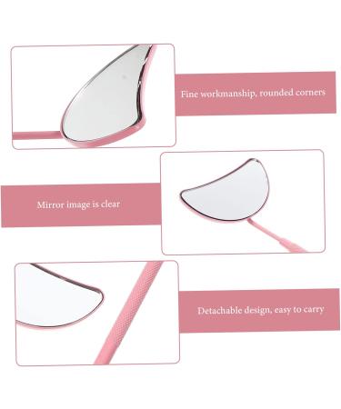 Eyelash Inspection Mirror | Handheld Lash Shaped Mirror for Eyelash Extensions | Black Crescent Moon Glass | 16.5x5x0.8cm - Buy Online on GoSupps.com