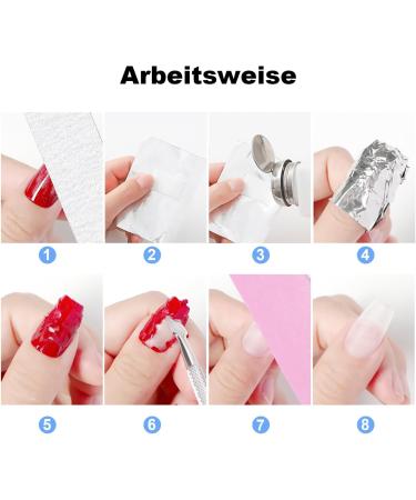  Carehabi Pack of 200 aluminum nail polish remover wipes - For easy gel removal - Buy Online on GoSupps.com