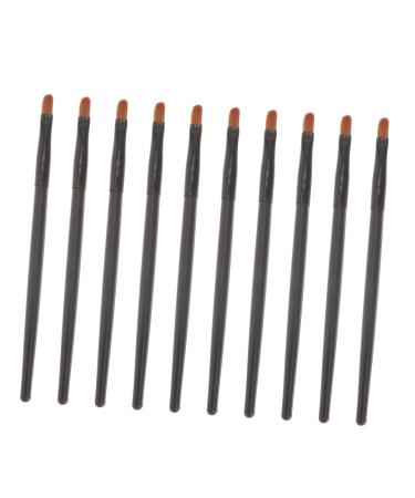 Healeved 10pcs Nose Shadow Brush Travel Blush Brush Makeup Concealer Brush Makeup Wooden Handle