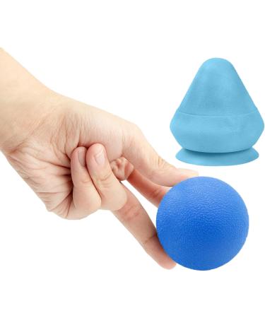 Eruceky Two-Part Trigger Point Presser Massager Set - Fascia Ball with Suction Cup for Muscle Pain Relief in Back Neck Arms & Shoulders - Blue - Buy Online on GoSupps.com