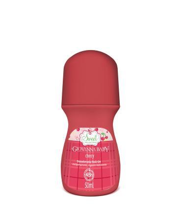 Linha Sweet Giovanna Baby - Desodorante Antitranspirante Roll On Cherry 50ml - (Giovanna Baby Sweet Collection - Cherry Deodorant & Antiperspirant Roll On 1.69 Fl Oz)