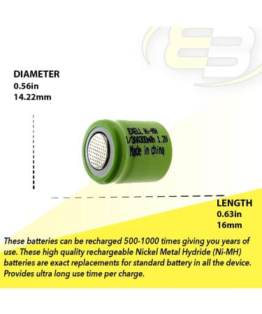 Buy 2pc Rechargeable 1.2V 300mAh NiMH Batteries for Sizzlers & More - Perfect for Night Riding Mantis Matchbox Hotline Trains & Chopcycles - International Shipping Available - Buy Online on GoSupps.com