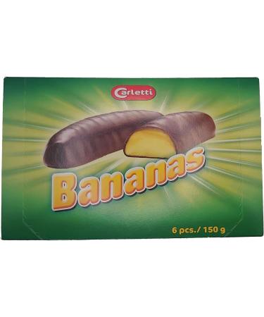 Banana Flavoured Dark Chocolate Marshmallows - 18 Pieces - Buy Online on GoSupps.com