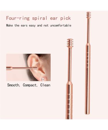 7-Piece Flexible Spiral Earwax Cleaner Tool Set for Ear Cleansing Care - Ear Pick, Massage & Scraper Tools Kit - Buy Online on GoSupps.com