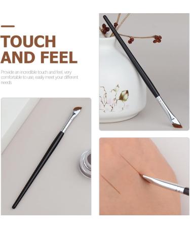 Hemoton 2pcs Eyebrow Brush Flat Concealer Brush Angled Makeup Brush Angled Concealer Brush Cosmetic Brush Flat Eyeliner Brush Flat Makeup Brush Angled Eye Shadow Brush Thin Makeup Brush - Buy Online on GoSupps.com