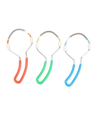 Pen-facial hair remover portable double spring design removes slightly unwanted hair in blue green red for hair removal on the upper lip chin cheek and neck