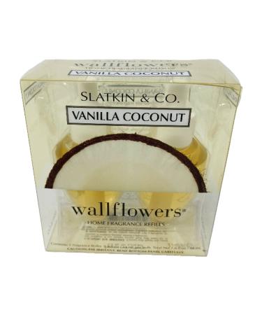 1 X Bath and Body Works Slatkin & Co. Vanilla Coconut Wallflower Home Fragrance Refills