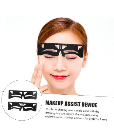 Mikinona 2pcs Eyebrow Ruler Microblading Ruler Stencil Mini Eyebrow Drawing Ruler Designer Eyebrow Trimming - Buy Online on GoSupps.com