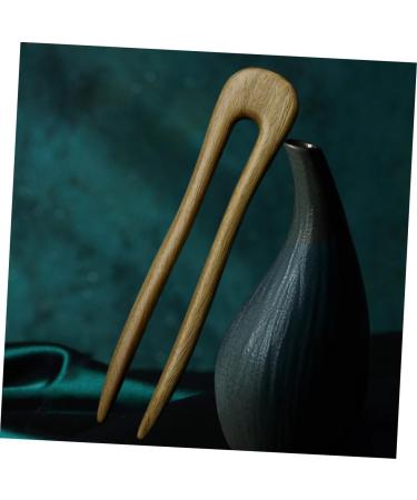 FRCOLOR Green Sandalwood Hairpin Women Hair Sticks Wooden Hair Stick U Shaped Hair Pins French Hair Clips Bridal Hair Clip French Hair Fork Hair Stick for Hair Tiara Headgear Bride Hanfu - Buy Online on GoSupps.com