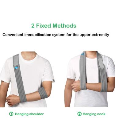 Fretty Arm Sling - Adjustable Medical Support Strap for Broken Bones & Rotator Cuff - Lightweight Comfort for Left/Right Arm - Ideal for Men & Women - Buy Online on GoSupps.com