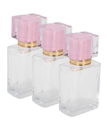 Perfumes Spray Bottle 50ml Exquisite and Small for Perfumes Essences Liquid Substances Fine Mist Decoration (Pink)