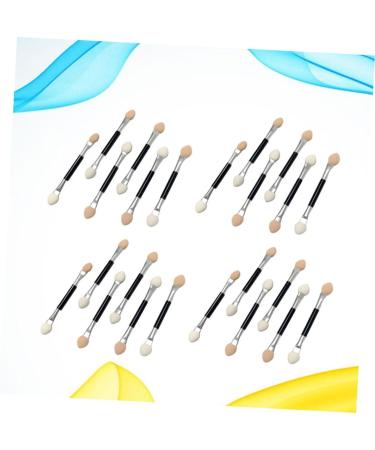 Housoutil 30pcs Eye Shadow Pink Ponytail Extension Brush Eyeshadow Makeup Eyeshadow Brush Double Head Miss Set 7.5X0.5cm As Shown - Buy Online on GoSupps.com