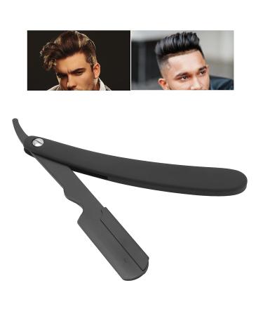 Premium Black Manual Folding Razor - Blade-Free for Home Hairdressing & Barber Shops | International Shipping Available - Buy Online on GoSupps.com