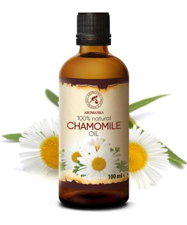 Chamomile Oil 100ml - Natural Chamomilla Oil for Face Nails Hands & Hair | Massage & Personal Care - Buy Online on GoSupps.com