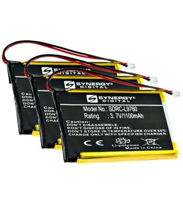 Synergy Digital Remote Control Batteries Compatible with RTI T2C Remote Control (Li-ion 3.7V 1100mAh) Replacement for RTI ATB-1200 Battery Pack Includes: 3 x SDRC-L9760 Batteries