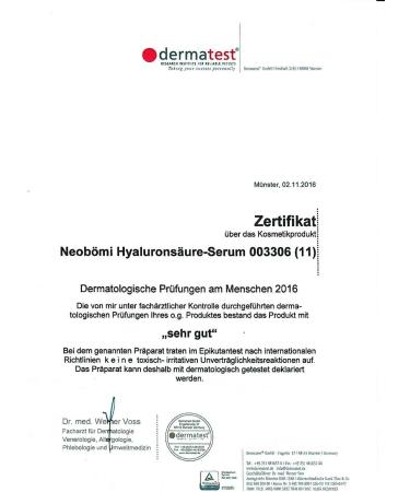 neob mi - Highly dosed Tri-Hyaluron Serum - 30 ampoules - 100% vegan - Made in Germany - Hyaluronic acid for face neck d collet and eye areas - Test result * EXCELLENT - Buy Online on GoSupps.com
