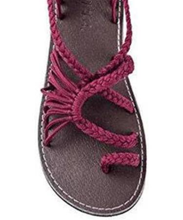 Women's Summer Orthopedic Sandals Breathable Strappy Braided Flat Bunion Corrector Flip Flops for Plantar Fasciitis & Heel Pain Size 8.5 Green/White - Buy Online on GoSupps.com