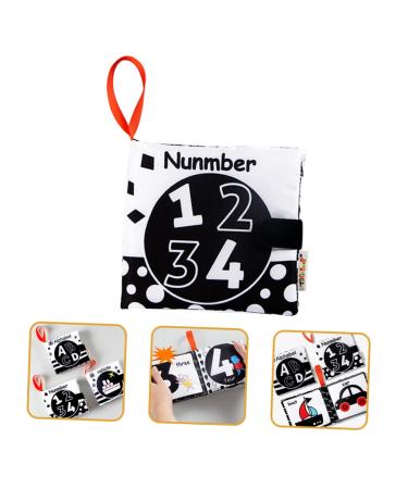 Abaodam 4 Pieces White Baby Toy Book - First Year Children's Educational Fabric Books for Toddlers & Infants - Buy Online on GoSupps.com