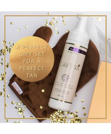 Lusso Tan Flawless Tan Kit Gift Set - Rapid Self Tan Mousse & Velvet Application Soft Double Sided Tanning Mitt. For Streak-Free Application. Vegan Pregnancy Safe Fake Tan. Fast Sunless Tanner Rapid Tan Gift Set - Buy Online on GoSupps.com