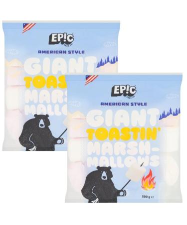 Giant Marshmallow Bundle with Epic Giant Toastin Marshmallows 300g (2 Pack) - Buy Online on GoSupps.com