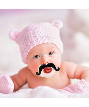 Vincente Silicone Pacifier for Toddlers - Orthodontic Mustache Design | Soft & Safe Silicone for Babies | Unisex - Buy Online on GoSupps.com