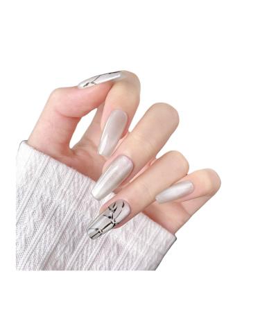 Wearing nails handcrafted manicures fake nail patches light bulbs hand-painted bamboo trimmers and Chinese style manicures(XS)