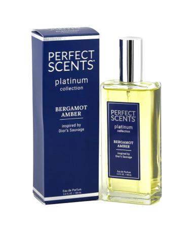 Perfect Scents Fragrances | Inspired by Dior s Sauvage| Platinum Collection | Bergamot Amber | Men s Eau de Parfum | CLEAN Vegan Paraben & Phthalate Free | Never Tested on Animals | 3.4 Fl Oz Dior's Sauvage