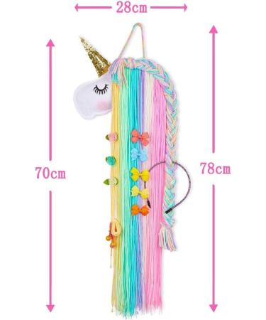 Gearmax Unicorn Hair Clips Storage Holder - Stylish Organizer for Hair Clips Bows & Headbands - Ideal Unicorn Hair Accessories for Kids & Adults - Buy Online on GoSupps.com