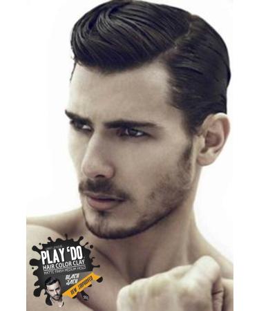 Great Lengths Play Do Temporary Hair Color & Wax - Black Hair Dye | Men's Grooming Pomade & Clay (1.8 oz - Buy Online on GoSupps.com