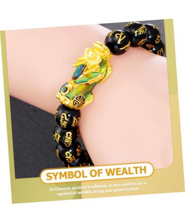 CALLARON 2pcs Bracelet Buddha Bracelets Blue Bracelet Dragon Bracelet Pi Yao Bracelet Feng Shui Bracelet Pulseras De Proteccion y Buena Suerte Men's Gifts Charm Amulet Alloy Male 21x3CMx4pcs As Shownx4pcs - Buy Online on GoSupps.com