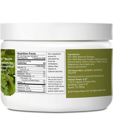 HumanN SuperBeets Circulation Superfood Concentrated Beet Powder - Black Cherry Flavor (2-Pack 5.3oz) | Nitric Oxide Boosting Supplement - Buy Online on GoSupps.com