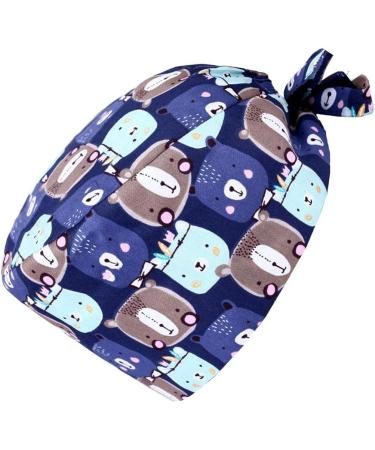 TENDYCOCO Printed Surgical Cap - Adjustable Nurse Hat for Scrubs - Buy Online on GoSupps.com