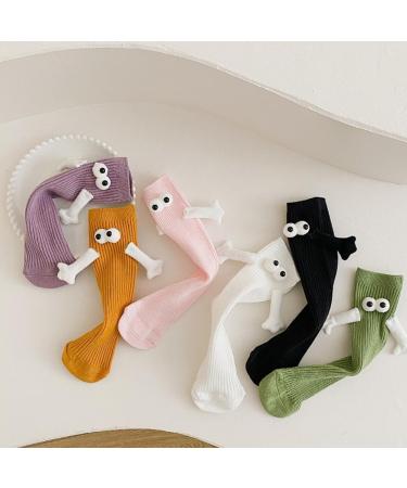 Hand in Hand Children's Socks - Magnetic Cute and Funny Yellow Fashion - 1 Pair - Buy Online on GoSupps.com