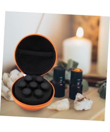 Gleavi 10 Pcs Essential Oil Storage Bags | Perfume & Nail Polish Organizer | Travel Case for Bottles | Light Green & Orange Design - Buy Online on GoSupps.com