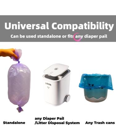 6-pack Diaper Pail Refill Bags Diaper Refill Odor Control Compatible with Genie Munchkin Diaper Pail Diaper Disposal System Replacement Bags (Blue 200in) - Buy Online on GoSupps.com