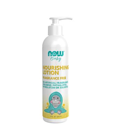 NOW Baby  Nourishing Baby Lotion  Fragrance Free  Paraben Free  8 Fluid Ounces