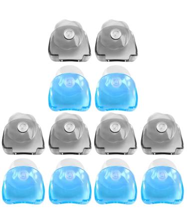 Angoily 12 pieces of razor holder body shaver for men transparent shaving hooks Face razor for men Transparent clothes bars plastic hooks for hanging wall assembly