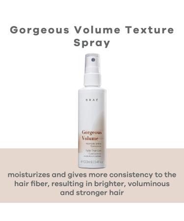 B R A Hair Spray Gorgeous Volume - 3.4 fl. oz texture spray for hair with Red Algae and Chicory Extracts Texture Spray 3.4 fl. oz - Buy Online on GoSupps.com