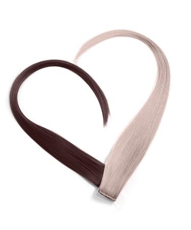 Clip In Extensions Set - 100% Real Hair 7 Pieces 70g 45cm | No. 4/613 Chocolate Brown Blonde Highlights - Worldwide Shipping - Buy Online on GoSupps.com