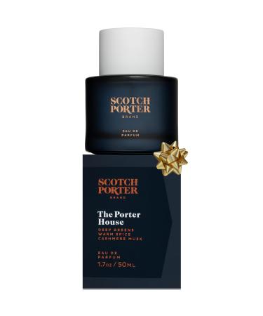 Scotch Porter Porter House Cologne | Eau de Parfum for Men | Fresh Greens & Amber Woods | Warm Spice Cashmere Musk | Free of Parabens Sulfates & Silicones | Vegan | 50 mL