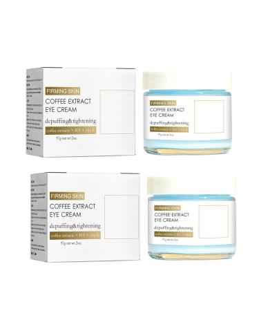 Caffeine eye cream - eye care - anti -aging eye cream for the face - anti -wrinkles and volume - eye cream for under -eye bags and for removing bags under the eyes (2PCs)