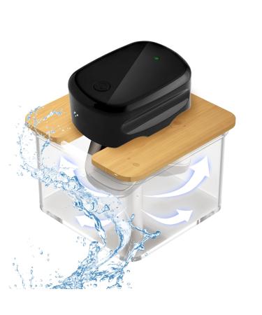 Doohoeek Bamboo Shaver Rinse Stand Compatible with Skull Shaver Pitbull Gold PRO or Silver PRO Head Shaver Compatible Most Head Razor Keep Blades Dry and Clean Bamboo