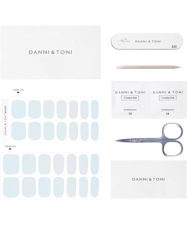 Danni & Toni Aurora Caress Half Hardened Gel Nail Foils - 28 Self-Adhesive Glitter Glossy UV Nail Stickers for Stunning Nail Designs - Buy Online on GoSupps.com